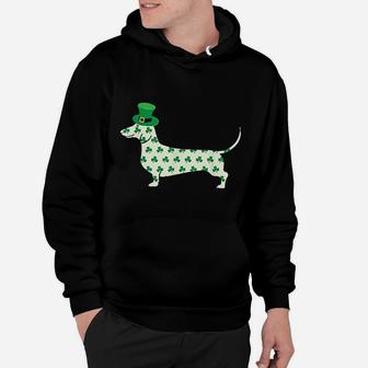 Patricks Day Dachshund Weiner Dog Hoodie - Seseable