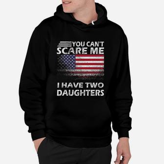 Patriotic Two Daughters Gifts Funny Mom And Dad 2 Daughter Hoodie - Seseable