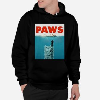Paws Kitten Meow Parody Funny Cat Lover Gifts Hoodie - Seseable