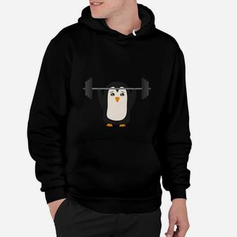 Penguin Weightlifting T-shirt For Women, Men And Kids Hoodie - Seseable