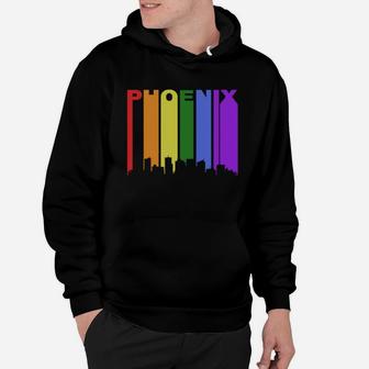 Phoenix Gay Pride Rainbow Cityscape Lgbt Hoodie - Seseable