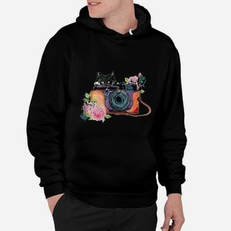Photography And Cat Lover Photographer Camera Hoodie - Seseable