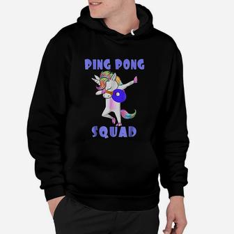 Ping Pong Squad Dabbing Unicorn Funny Table Tennis Hoodie - Seseable