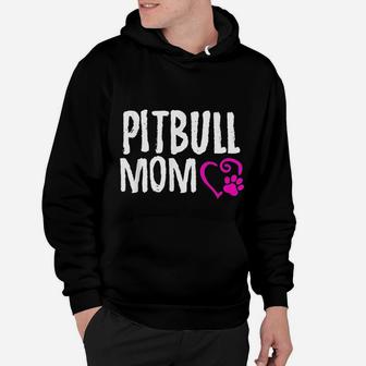 Pitbull Mom I Love My Pitbull Hoodie - Seseable