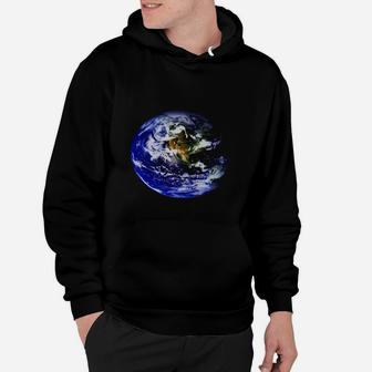 Planet Earth North America Globe Space Globe Hoodie - Seseable