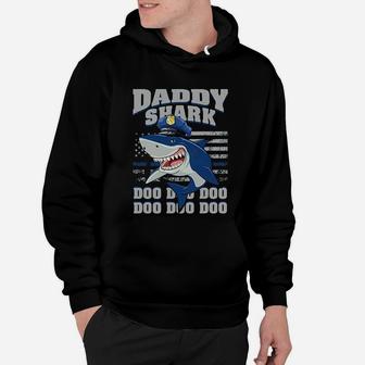Police Daddy Shark, best christmas gifts for dad Hoodie - Seseable