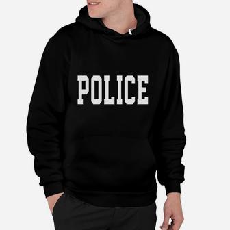 Police First Responder Officer Cop Costume Youth Kids Girl Boy Hoodie - Seseable