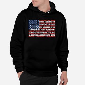 Political Protest American Flag - Stand United T-shirt Hoodie - Seseable