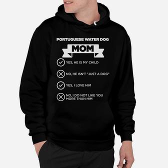 Portuguese Water Dog Mom Checklist Funny Hoodie - Seseable