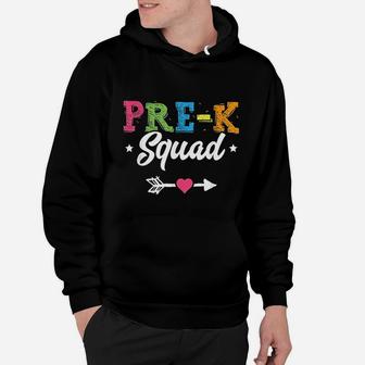 Prek Squad Teacher Student Kids Preschool Back To School Hoodie - Seseable