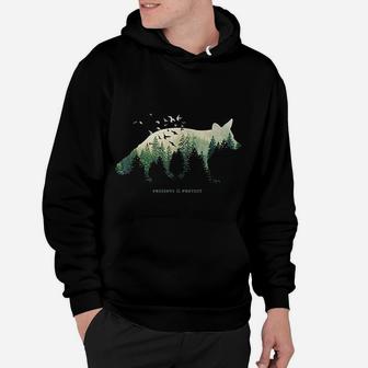 Preserve And Protect Vintage National Park Fox Forest Hoodie - Seseable