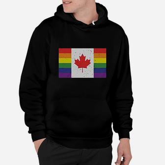 Pride Parade Gay Lesbian Pride Rainbow Canada Flag Hoodie - Seseable