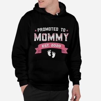 Promoted To Mommy Est. 2020 New Mom Gift First Mommy Hoodie - Seseable