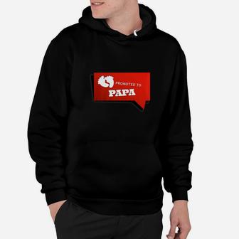 Promoted To Papa Funny Is A Cute New Grandpa Gift Hoodie - Seseable