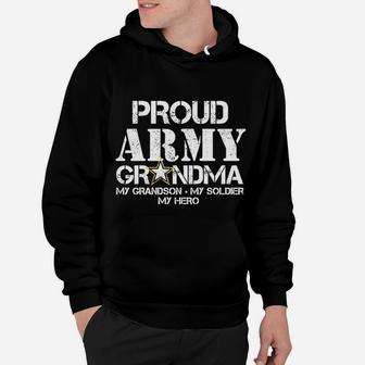 Proud Army Grandma Military Grandma My Soldier Hoodie - Seseable