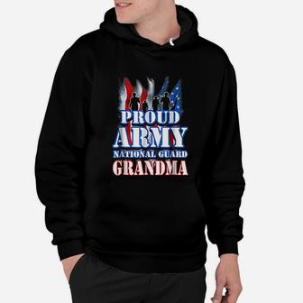 Proud Army National Guard Grandma Usa Flag Hoodie - Seseable