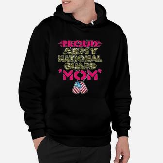 Proud Army National Guard Mom Dog Tags Pride Military Mother Hoodie - Seseable