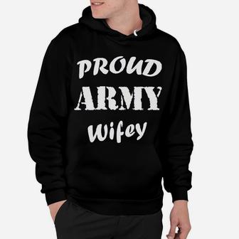 Proud Army Wifey Hoodie - Seseable