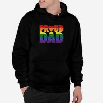 Proud Dad Lgbt Parent Gay Pride Fathers Day Hoodie - Seseable
