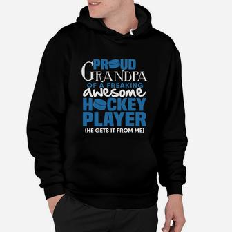 Proud Hockey Grandpa Hoodie - Seseable