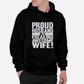 Proud Husband Of Awesome Wife Funny Valentines Day Hoodie - Seseable