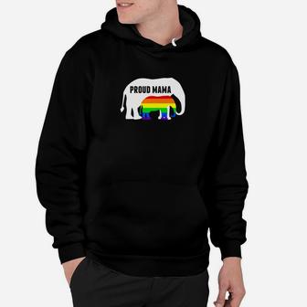 Proud Lgbtq Mama Elephant For A Gay Pride Mom Hoodie - Seseable
