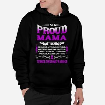 Proud Mama Of A Turner Syndrome Warrior Hoodie - Seseable