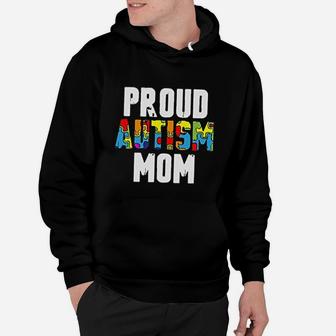 Proud Mom Off Shoulder Awareness Mom Gifts Hoodie - Seseable