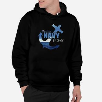 Proud Navy Father Great For Us Army Patriotic Gift Hoodie - Seseable
