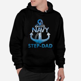 Proud Navy Step-dad Gift Lover Veterans Day Hoodie - Seseable