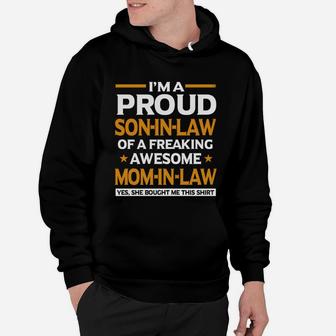 Proud Son In Law Of Awesome Mom In Law Hoodie - Seseable