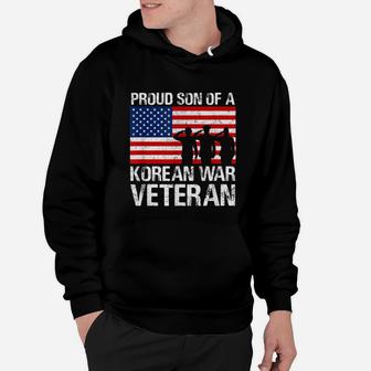 Proud Son Of A Korean War Veteran Military Family Shirt Hoodie - Seseable