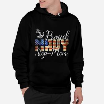 Proud Step Mom For Men Or Women Army Veterans Day Hoodie - Seseable