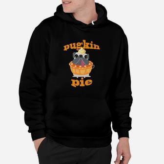 Pugkin Pie Pug Lovers Halloween Fall Shirt Pug Mom Dad Hoodie - Seseable
