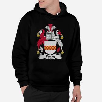 Purdy Family Crest British Family Crests Hoodie - Seseable