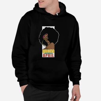 Queens Are Born In April Aries Taurus Zodiac Hoodie - Seseable