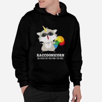 Racoonicorn Funny Trash Panda Raccoon Unicorn Hoodie - Seseable