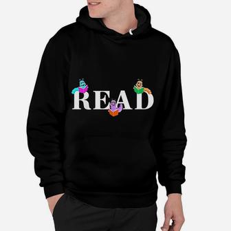 Reading Teacher Read Books Bookworms Hoodie - Seseable