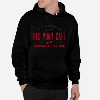Red-pony-cafe Hoodie - Seseable