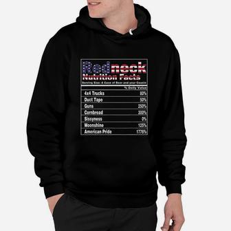 Redneck Nutrition Facts 4th Of July Country Funny Hoodie - Seseable
