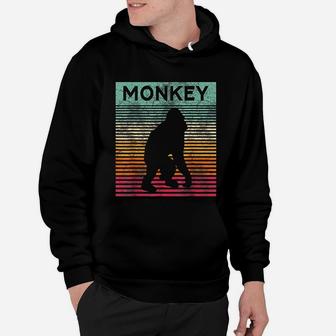 Retro Monkey Vintage Ape Monkey Hoodie | Seseable CA
