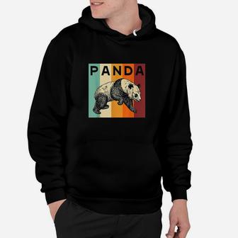 Retro Panda Vintage Panda Gift Hoodie - Seseable