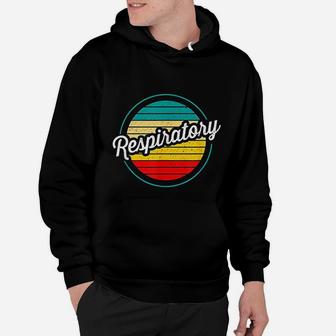 Retro Respiratory Therapist Therapy Vintage Sunset Rrt Gift Hoodie - Seseable