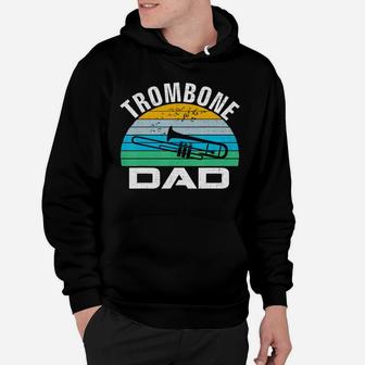 Retro Vintage Trombone Dad Funny Music Father's Day Gift T-shirt Hoodie - Seseable