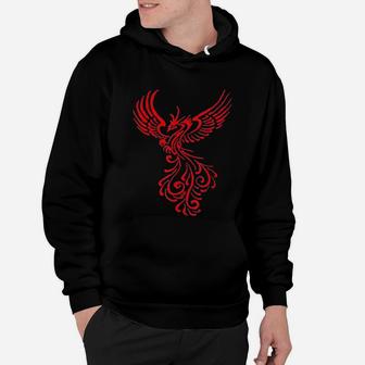 Rising From The Ashes Phoenix Tattoo Design Hoodie - Seseable