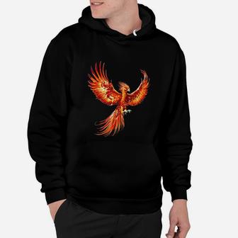 Rising Phoenix Fire Fenix Inspirational Fantasy Gift Hoodie - Seseable