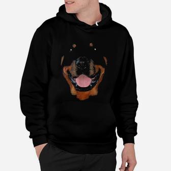 Rottweiler Dog Faces Hoodie - Seseable