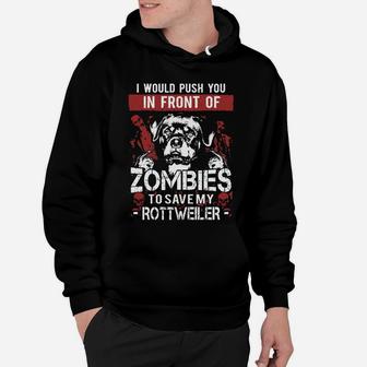 Rottweiler Shirt - Zombies Rottweiler Shirt Hoodie - Seseable