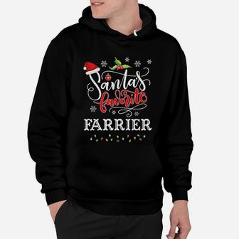Santas Favorite Farrier Funny Christmas Xmas Gift Hoodie - Seseable