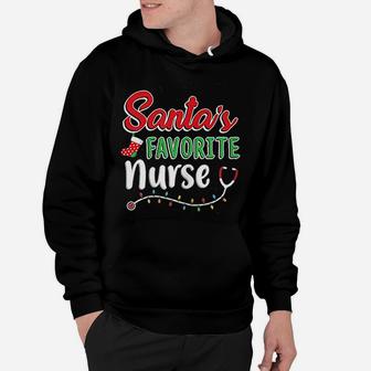 Santas Favorite Nurse, funny nursing gifts Hoodie - Seseable